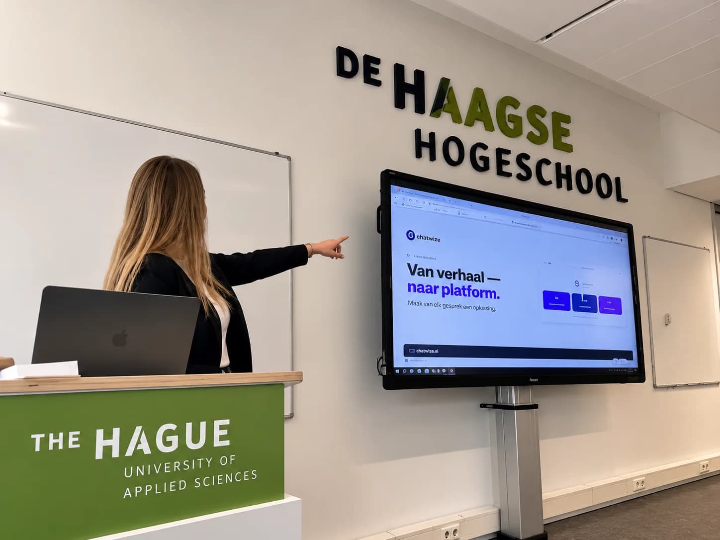 Chatwize guest lecture at The Hague University of Applied Sciences